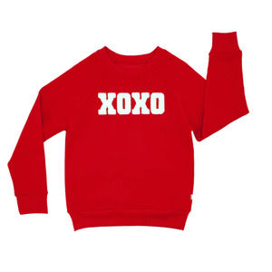 NWT LITTLE SLEEPIES Play Candy Red Crewneck Sweatshirt XOXO 18/24 Months
